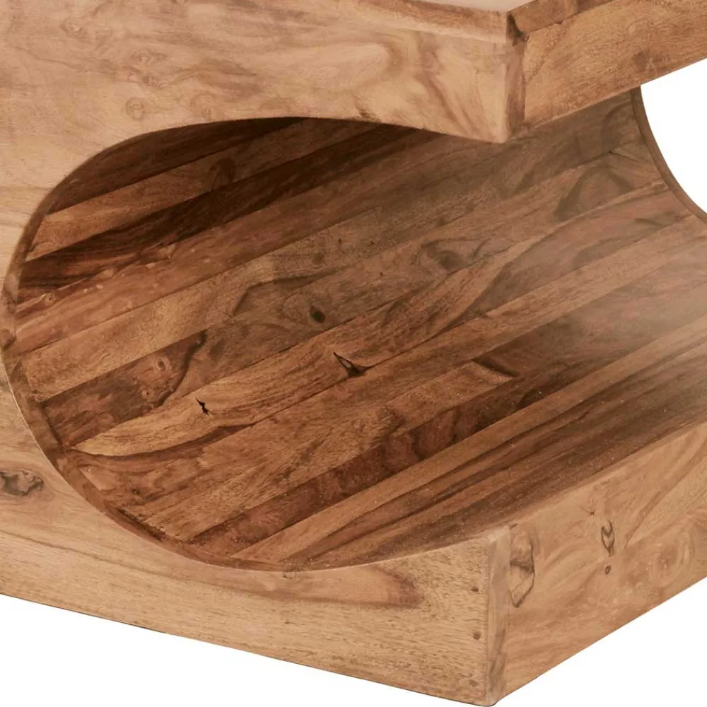 Wohnen Design Couchtisch aus massivem Akazienholz - Drolivio
