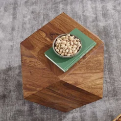 Wohnen Massivholzmöbel|Küchentische*Design Couchtisch aus Sheesham massiv lackiert - Zanadra