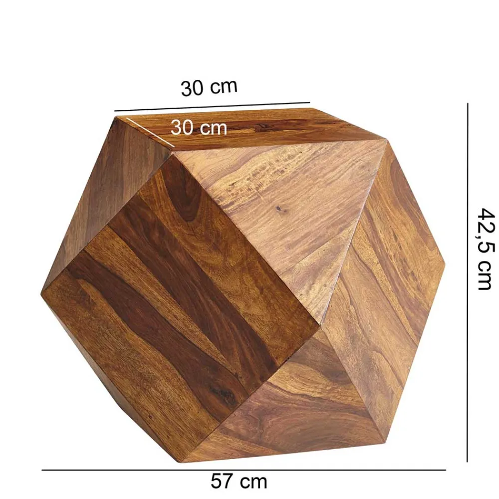 Wohnen Massivholzmöbel|Küchentische*Design Couchtisch aus Sheesham massiv lackiert - Zanadra