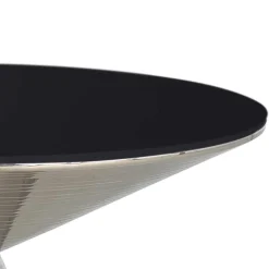 Wohnen Designermöbel*Design Couchtisch mit schwarzer Glasplatte - Coralla