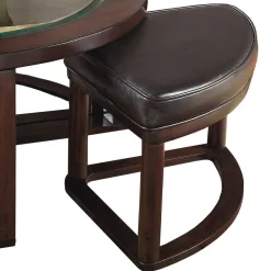 Wohnen Sitzgruppe|Küchen-Essgruppen*Design Couchtisch mit vier Hockern - Fornax (fünfteilig)