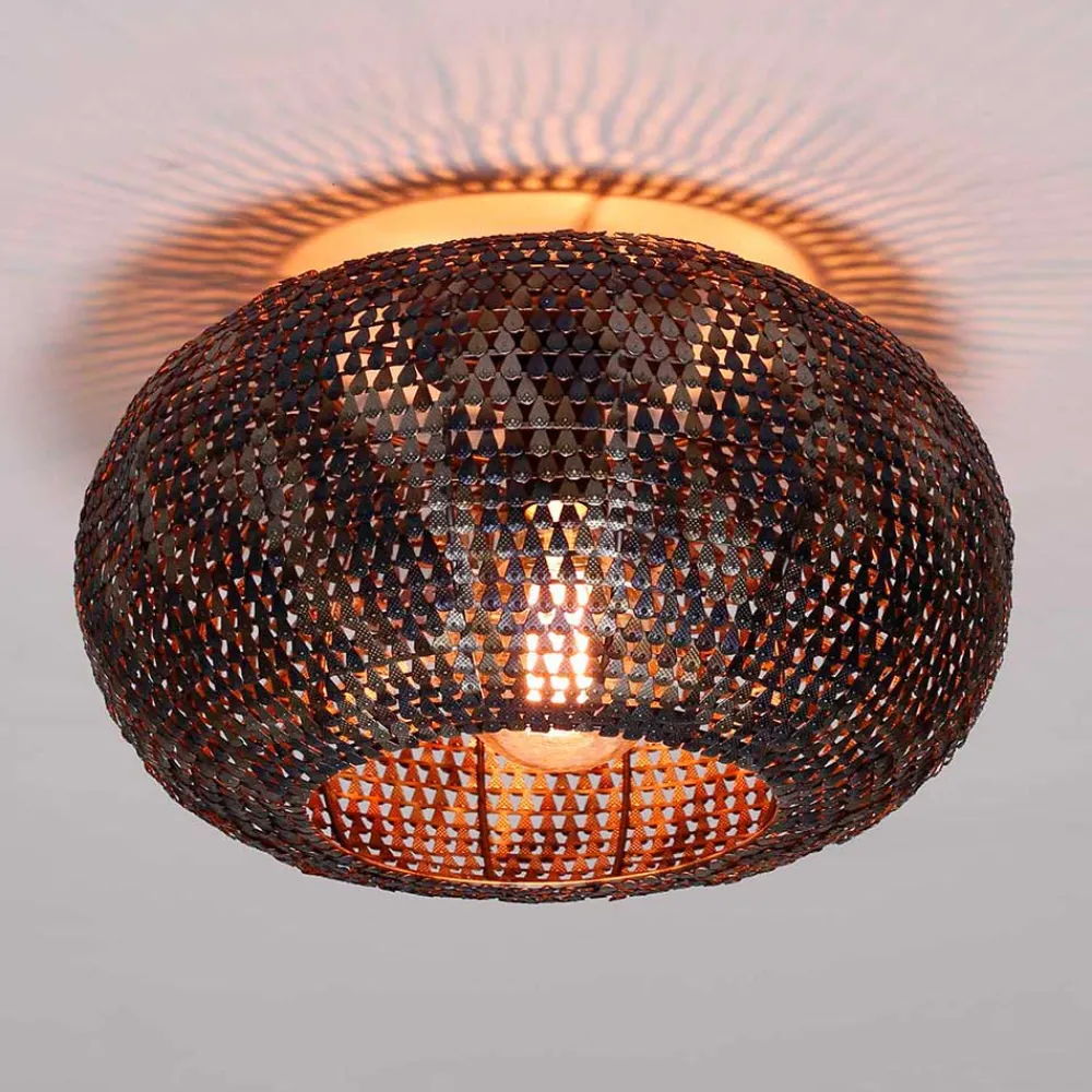 Wohnen Lampen & Leuchten*Design Deckenleuchte in Schwarzbraun - Kolage