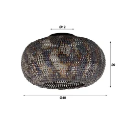 Wohnen Lampen & Leuchten*Design Deckenleuchte in Schwarzbraun - Kolage