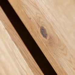 Wohnen Design Eiche Schrank mit getönten Glastüren - Fabiella