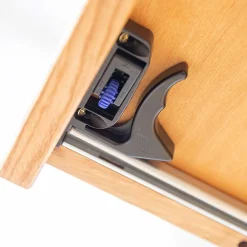 Wohnen Design Eiche Schrank mit getönten Glastüren - Fabiella