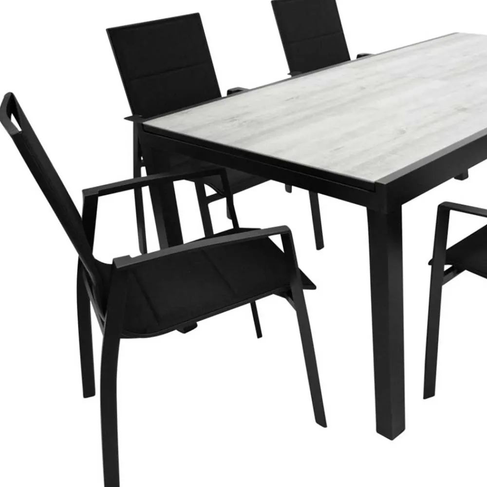 Wohnen Design Essgruppe für den Garten - Marino (siebenteilig)