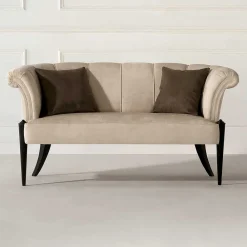 Wohnen Esszimmerbänke|Sitzbank*Design Esstisch Sofa in Beige - Toina