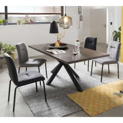 Wohnen Design Esstischgruppe als Set - Solida (fünfteilig)