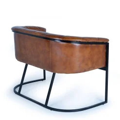 Wohnen Sitzbank|Küchenbänke*Design Esstischsofa in Cognac Braun Leder - Citrosca