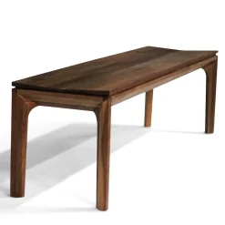 Wohnen Design Esszimmer Bank aus Nussbaum Massivholz - Edicenza