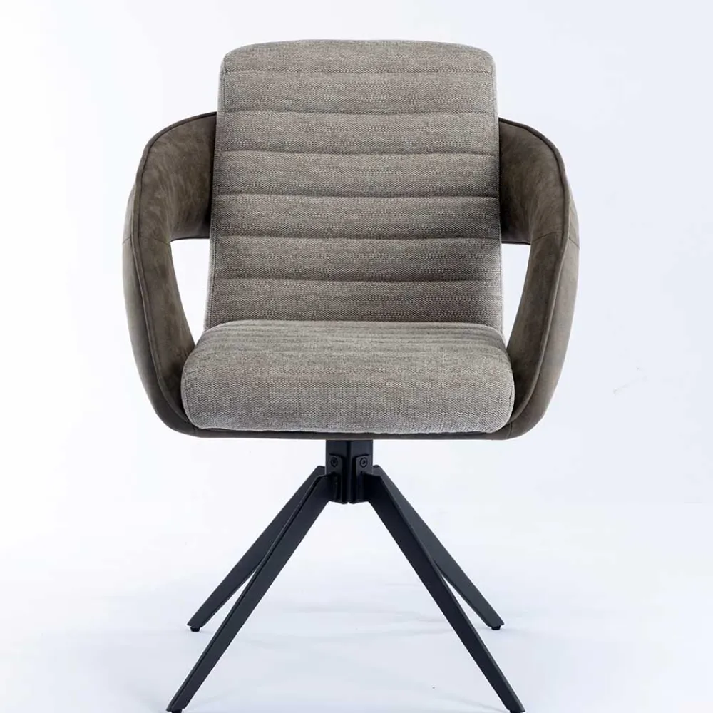 Wohnen Design Esszimmer Drehstuhl mit Armlehnen - Bailon (2er Set)