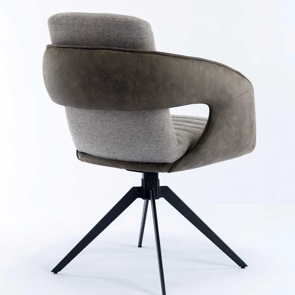 Wohnen Design Esszimmer Drehstuhl mit Armlehnen - Bailon (2er Set)