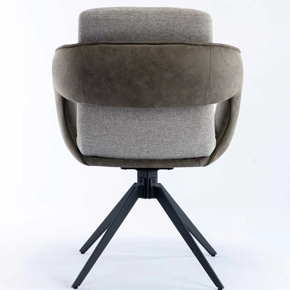 Wohnen Design Esszimmer Drehstuhl mit Armlehnen - Bailon (2er Set)