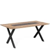 Wohnen Designermöbel*Design Esszimmer Esstisch mit X-Füßen - Vardriva