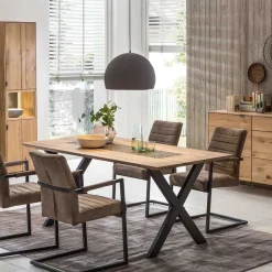 Wohnen Designermöbel*Design Esszimmer Esstisch mit X-Füßen - Vardriva