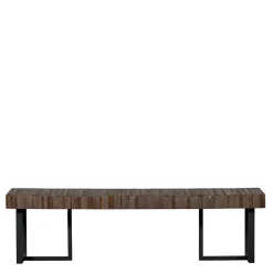 Wohnen Design Esszimmerbank aus Recyclingholz Teak - Halling