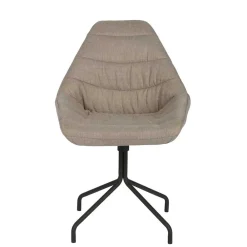 Wohnen Küchenstühle|Esszimmerstühle*Design Esszimmerstuhl in Taupe Lining gepolstert