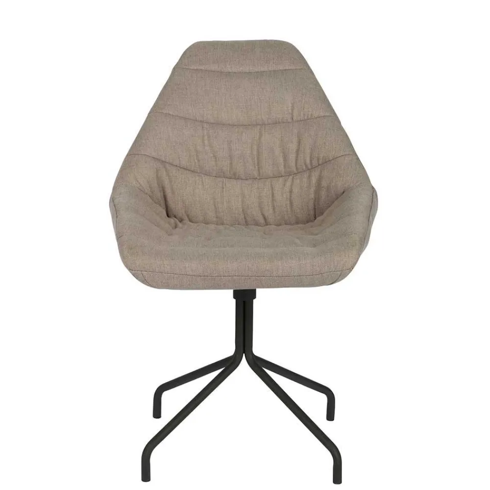 Wohnen Küchenstühle|Esszimmerstühle*Design Esszimmerstuhl in Taupe Lining gepolstert