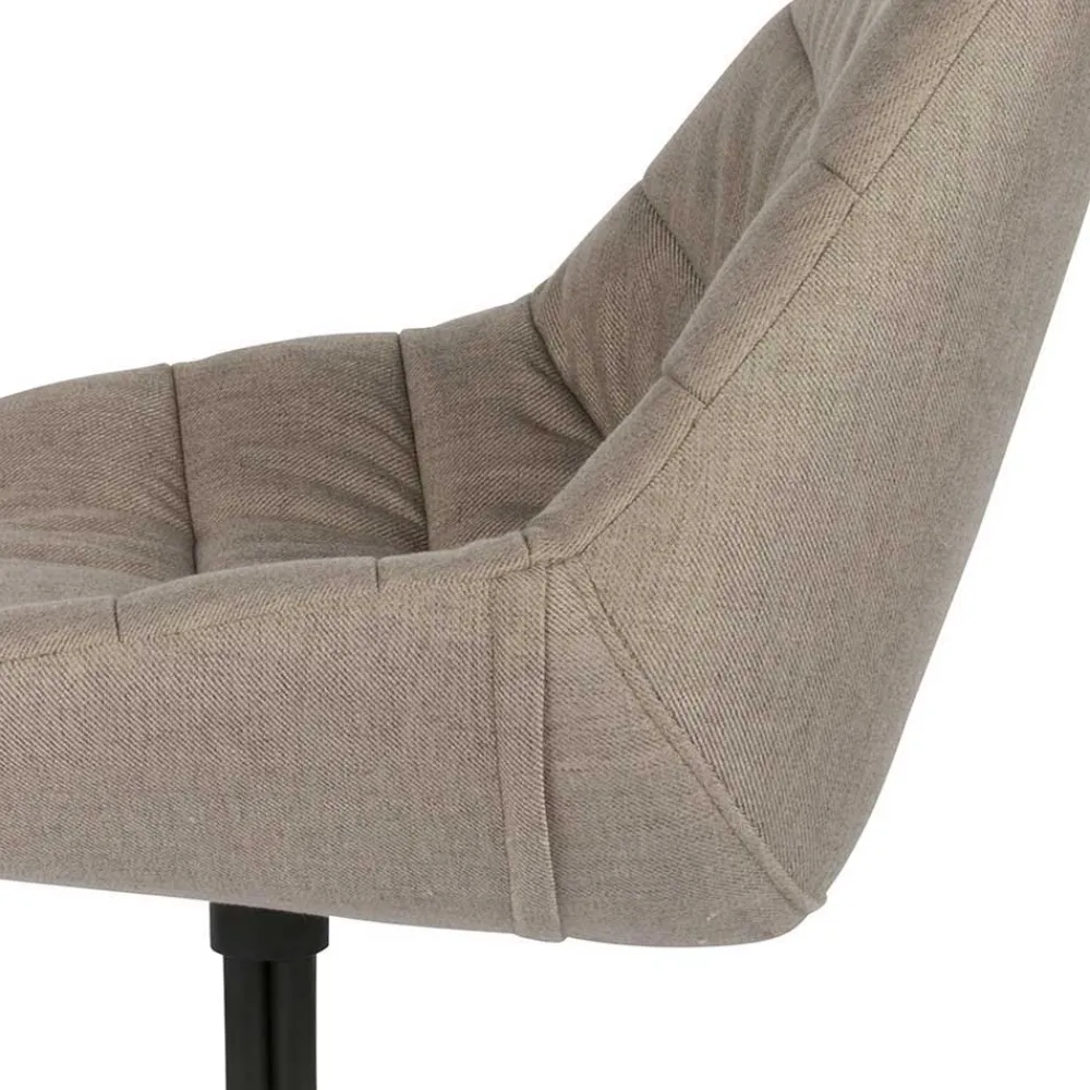 Wohnen Küchenstühle|Esszimmerstühle*Design Esszimmerstuhl in Taupe Lining gepolstert