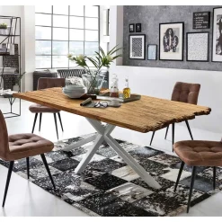 Wohnen Naturholzmöbel|Tische*Design Esszimmertisch aus Recyclingholz Teak - Burgos