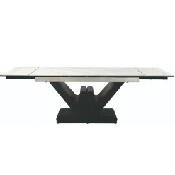 Wohnen Schwarze Möbel|Weiße Möbel*Design Esszimmertisch in Marmoroptik - Yoran