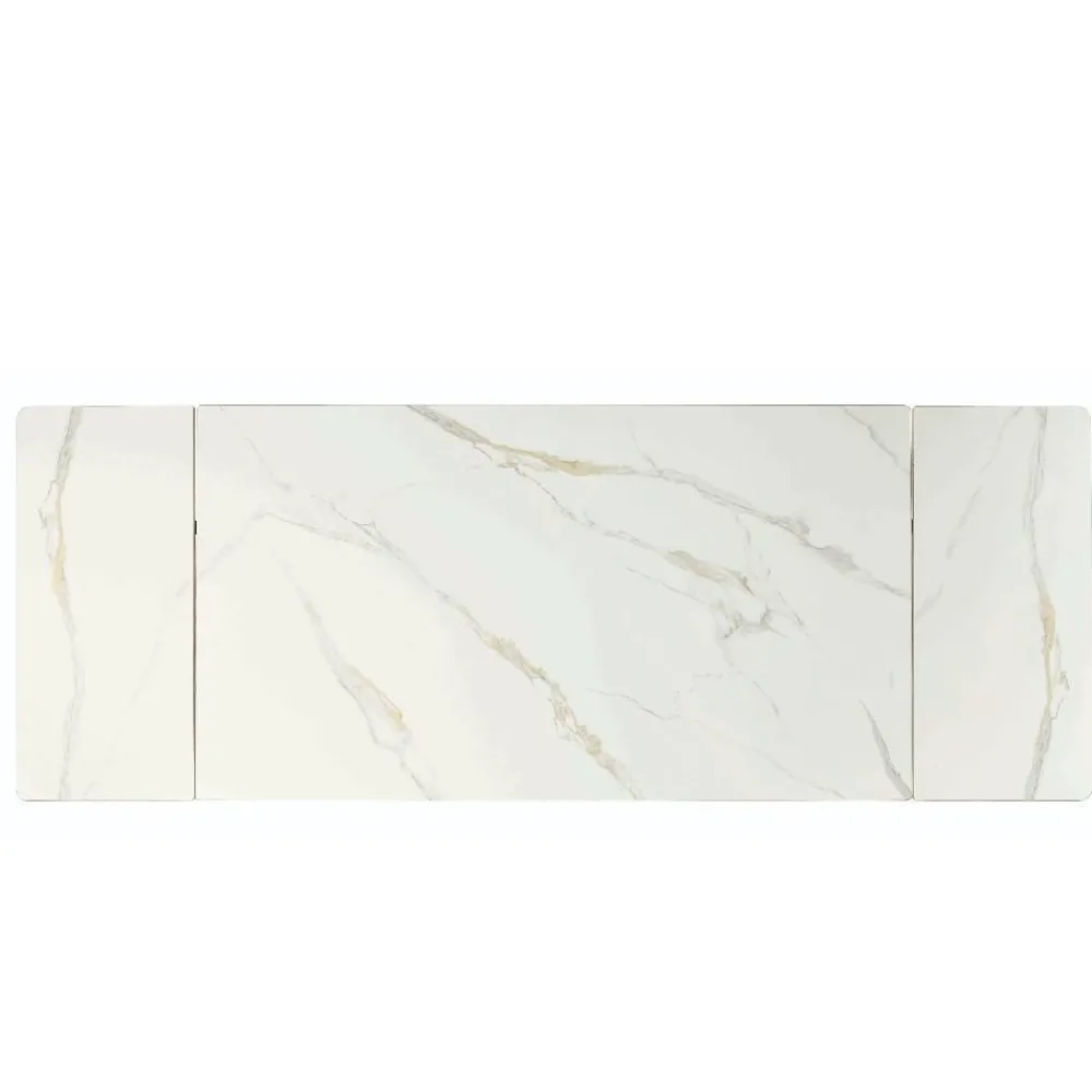 Wohnen Schwarze Möbel|Weiße Möbel*Design Esszimmertisch in Marmoroptik - Yoran