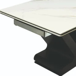 Wohnen Schwarze Möbel|Weiße Möbel*Design Esszimmertisch in Marmoroptik - Yoran