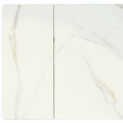 Wohnen Schwarze Möbel|Weiße Möbel*Design Esszimmertisch in Marmoroptik - Yoran