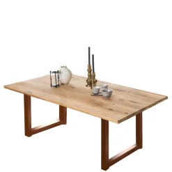 Wohnen Design Esszimmertisch mit geölter Holzplatte - Aschau