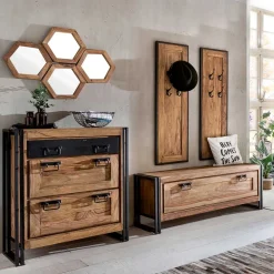 Wohnen Diele Komplett*Design Flurausstattung Industry Look - Mendoza (achtteilig)