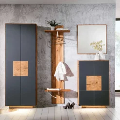Wohnen Garderoben|Garderoben*Design Flureinrichtung Wildeiche - Mandrey (vierteilig)