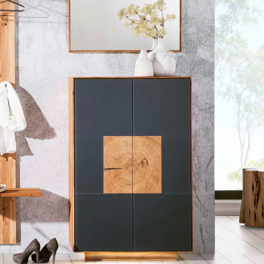 Wohnen Garderoben|Garderoben*Design Flureinrichtung Wildeiche - Mandrey (vierteilig)