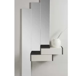 Wohnen Design Flurmöbel in Weiß & Schwarz - Uwida (vierteilig)