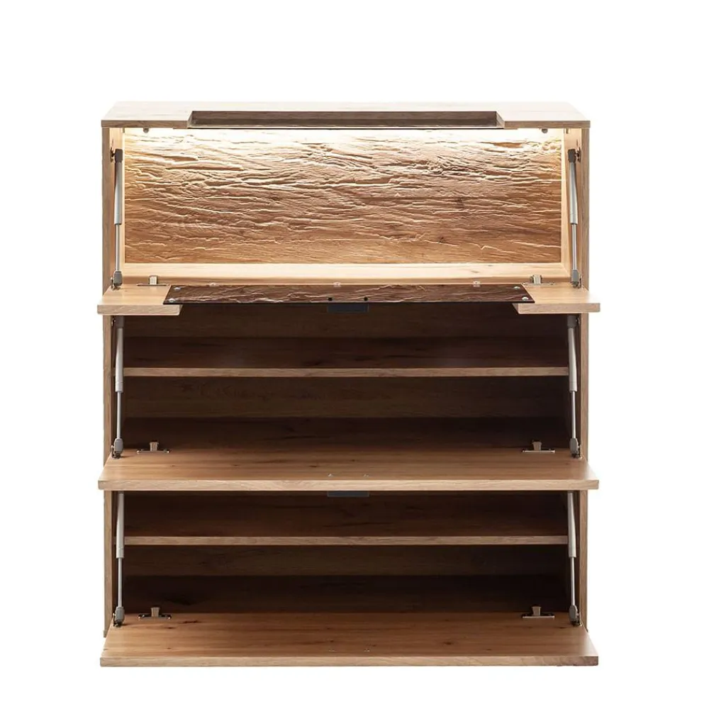 Wohnen Design Flurmöbel Set in Wildeiche - Vapposia (dreiteilig)