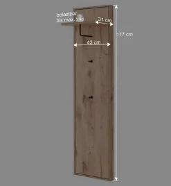 Wohnen Design Flurmöbel Set in Wildeiche - Vapposia (dreiteilig)