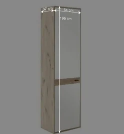 Wohnen Design Flurmöbel Set in Wildeiche - Vapposia (dreiteilig)