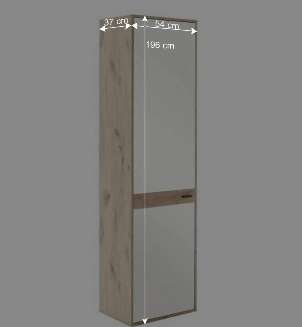 Wohnen Design Flurmöbel Set in Wildeiche - Vapposia (dreiteilig)