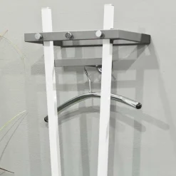 Wohnen Weiße Möbel|Kleiderständer*Design Garderobenständer mit Schirmhalter Tiber in Weiß