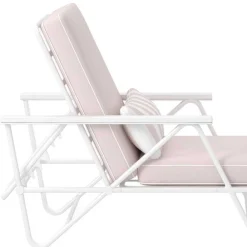 Wohnen Design Gartenliege in Weiß - Penulata