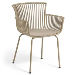 Wohnen Korbmöbel|Gartenstühle*Design Gartenstühle in Beige - Lani (4er Set)