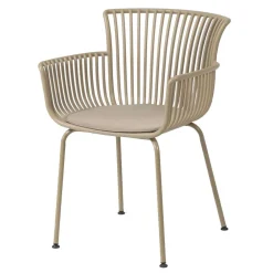 Wohnen Korbmöbel|Gartenstühle*Design Gartenstühle in Beige - Lani (4er Set)