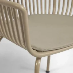 Wohnen Korbmöbel|Gartenstühle*Design Gartenstühle in Beige - Lani (4er Set)