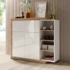 Wohnen Design Highboard mit 2 Klappen & 2 Türen - Milvara