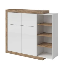 Wohnen Design Highboard mit 2 Klappen & 2 Türen - Milvara