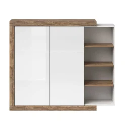 Wohnen Design Highboard mit 2 Klappen & 2 Türen - Milvara