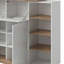 Wohnen Design Highboard mit 2 Klappen & 2 Türen - Milvara