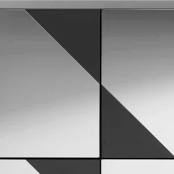 Wohnen Schwarze Möbel|Graue Möbel*Design Highboard mit vier Türen - Razepta