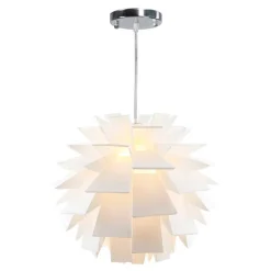 Wohnen Lampen & Leuchten*Design Hängelampe mit Kunststoff Kugel Schirm - Micaelo