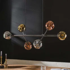 Wohnen Lampen & Leuchten*Design Hängeleuchte mit sechs Kugelschirmen - Gozo