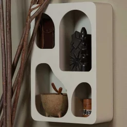 Wohnen Designermöbel|Esszimmerregale*Design Hängeregal in Hellgrau - Martinus